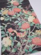 Photo2: 2F02z80  Japanese Kimono Crepe Silk  FABRIC Flowers Bird 46.5x13.4 (2)