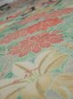 Photo4: 2F04z110  Japanese Kimono Crepe Silk  FABRIC Flowers Mandarin duck 65.4x13.8 (4)