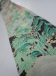 Photo1: 2F07z50  Japanese Kimono Crepe Silk  FABRIC Flowers   58.3x6.7 (1)