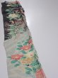 Photo3: 2F07z50  Japanese Kimono Crepe Silk  FABRIC Flowers   58.3x6.7 (3)