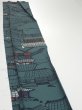 Photo3: 2F07z50  Japanese Kimono Silk  FABRIC Edo era town   64.6x7.9 (3)