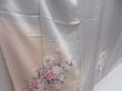 Photo3: 4803T08z850  Japanese Kimono Silk TSUKESAGE Peony Light gray (3)