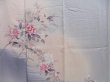 Photo8: 4803T08z850  Japanese Kimono Silk TSUKESAGE Peony Light gray (8)