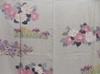 Photo8: 4803T09z990  Japanese Kimono Silk TSUKESAGE Camellia Gray (8)