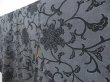 Photo2: 4803T12z880 Vintage Japanese Kimono Silk KOMON Flower Black (2)