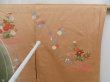 Photo7: 4804T08z910  Japanese Kimono Silk TSUKESAGE Royal cart Cream-Orange (7)