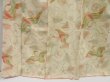 Photo4: 4804T11z990 Vintage Japanese Kimono Silk KOMON Flying crane Off-white (4)