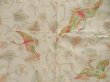 Photo5: 4804T11z990 Vintage Japanese Kimono Silk KOMON Flying crane Off-white (5)