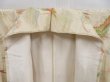 Photo7: 4804T11z990 Vintage Japanese Kimono Silk KOMON Flying crane Off-white (7)