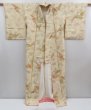 Photo8: 4804T11z990 Vintage Japanese Kimono Silk KOMON Flying crane Off-white (8)