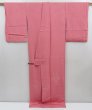 Photo6: 4804T12z960 Vintage Japanese Kimono Silk IROMUJI  Pink (6)