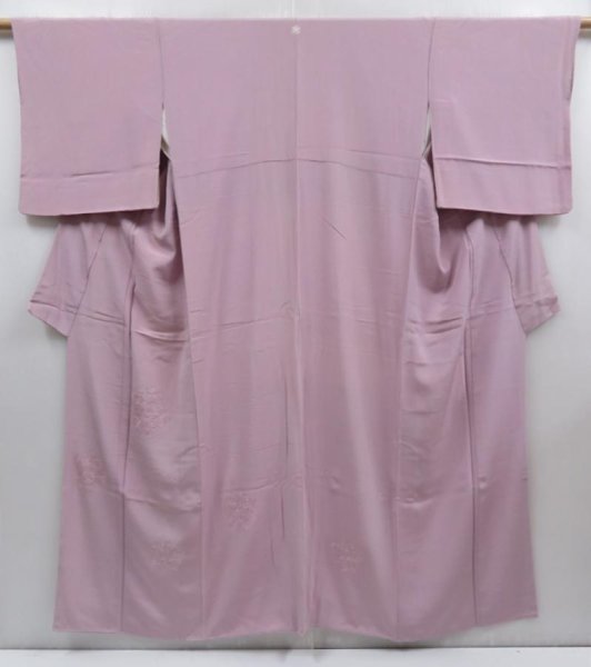 Photo1: 4804T13z1030  Japanese Kimono Silk IROMUJI Flower Light purple (1)