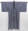 Photo6: 4804T01z460 Vintage Japanese Kimono Cotton Men's YUKATA  Dark navy (6)