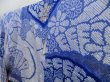 Photo2: 4805T13z1150  Japanese Kimono Silk SHIBORI FURISODE  Dark lavender blue (2)