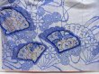 Photo5: 4805T13z1150  Japanese Kimono Silk SHIBORI FURISODE  Dark lavender blue (5)