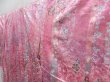 Photo2: 4805T14z950  Japanese Kimono Silk KOMON Flowers Dull pink (2)