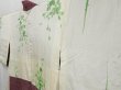 Photo7: 4806T01z460 Vintage Japanese Kimono Silk SHIBORI HAORI  Dark grape (7)