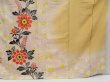 Photo7: 4806T09z990 Vintage Japanese Kimono Silk TSUKESAGE Flower Peach-Beige (7)