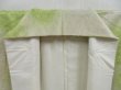 Photo8: 4806T10z690 Vintage Japanese Kimono Silk KOMON Hemp Soft green (8)