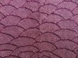 Photo3: 4809T06z440 Vintage Japanese Kimono Silk SHIBORI HAORI Wave Dark purple (3)