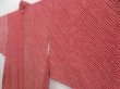 Photo2: 4809T07z460 Vintage Japanese Kimono Silk SHIBORI HAORI  Dark red (2)