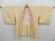 Photo5: 4810T06z510 Vintage Japanese Kimono Silk SHIBORI HAORI  Cream-Orange (5)