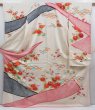 Photo1: 4810T10z1210 Vintage Japanese Kimono Silk FURISODE Chrysanthemum Off-white (1)