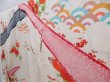 Photo2: 4810T10z1210 Vintage Japanese Kimono Silk FURISODE Chrysanthemum Off-white (2)