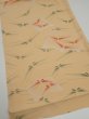 Photo2: 2A01z60  Japanese Kimono Silk  FABRIC Butterfly Light orange 40.9x14.2 (2)