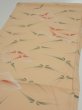 Photo3: 2A01z60  Japanese Kimono Silk  FABRIC Butterfly Light orange 40.9x14.2 (3)