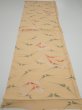 Photo5: 2A01z60  Japanese Kimono Silk  FABRIC Butterfly Light orange 40.9x14.2 (5)