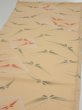 Photo3: 2A02z60  Japanese Kimono Silk  FABRIC Butterfly Light orange 40.9x14.0 (3)