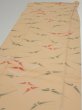 Photo3: 2A03z90  Japanese Kimono Silk  FABRIC Butterfly Light orange 63.0x14.2 (3)