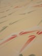 Photo4: 2A04z90  Japanese Kimono Silk  FABRIC Butterfly Light orange 63.0x14.2 (4)