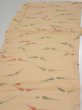 Photo3: 2A05z90  Japanese Kimono Silk  FABRIC Butterfly Light orange 62.2x14.2 (3)