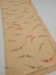 Photo2: 2A06z90  Japanese Kimono Silk  FABRIC Butterfly Light orange 63.0x14.2 (2)