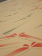 Photo4: 2A06z90  Japanese Kimono Silk  FABRIC Butterfly Light orange 63.0x14.2 (4)