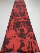 Photo5: 2B03z100  Japanese Kimono Silk  FABRIC Bamboo Dark orange 64.6x14.4 (5)