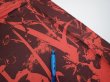 Photo7: 2B03z100  Japanese Kimono Silk  FABRIC Bamboo Dark orange 64.6x14.4 (7)