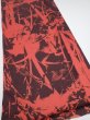 Photo2: 2B04z90  Japanese Kimono Silk  FABRIC Bamboo Dark orange 63.0x14.4 (2)