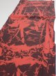 Photo3: 2B04z90  Japanese Kimono Silk  FABRIC Bamboo Dark orange 63.0x14.4 (3)