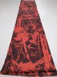 Photo5: 2B04z90  Japanese Kimono Silk  FABRIC Bamboo Dark orange 63.0x14.4 (5)