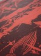 Photo4: 2B05z90  Japanese Kimono Silk  FABRIC Bamboo Dark orange 63.0x14.4 (4)