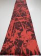 Photo5: 2B05z90  Japanese Kimono Silk  FABRIC Bamboo Dark orange 63.0x14.4 (5)