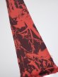 Photo2: 2B07z50  Japanese Kimono Silk  FABRIC Bamboo Dark orange 57.5x7.1 (2)