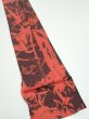 Photo2: 2B09z60  Japanese Kimono Silk  FABRIC Bamboo Dark orange 83.5x7.1 (2)