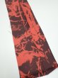 Photo2: 2B10z30  Japanese Kimono Silk  FABRIC Bamboo Dark orange 32.3x7.1 (2)