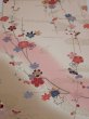 Photo1: 2B02z60  Japanese Kimono Silk  FABRIC Plum blossom Light pink 42.5x14.6 (1)