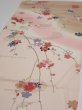 Photo3: 2B02z60  Japanese Kimono Silk  FABRIC Plum blossom Light pink 42.5x14.6 (3)