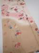 Photo2: 2B04z90  Japanese Kimono Silk  FABRIC Plum blossom Light pink 69.3x14.6 (2)